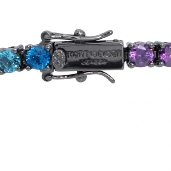 Kurt Geiger London Tennis Bracelet w/Multicolor Gemstones. Gun Metal
7.5”
NWT - Picture 7 of 7